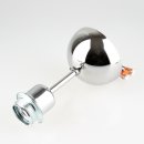 Decken Pendelrohr-Lampe Deckenlampe Deckenleuchte 20cm Chrom mit E27 Fassung