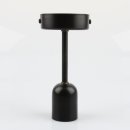 Decken Pendelrohr-Lampe Deckenlampe Deckenleuchte 20cm schwarz matt mit E27 Fassung
