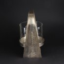 Kerzenhalter Teelicht Windlicht Halter "Nostro" Steigbügelform goldfarben aus Aluminium