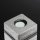 Kerzenhalter Teelicht Windlicht Halter Viereck Block "Lavena" silber weiß aus Keramik