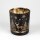 Kerzenhalter Teelicht Windlicht Halter Baum/Hirschmuster "Waldesruh" schwarz gold aus Glas