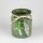 Kerzenhalter Teelicht Windlicht Halter Tannenzapfen Schleife Holunder "Caletta" grün aus Glas
