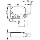 Häfele Schnappverschluss Schnäpper Mini-Latch mit Feder zum Schrauben vernickelt inkl. Gegenstück