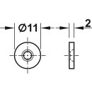 Häfele Magnetverschluss Schnäpper zum Einleimen für 9mm Bohrung Haftkraft 1.8kg braun