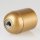 E27 Bakelit Fassung gold mit Glattmantel M10x1 IG 250V/4A