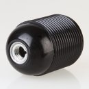 E27 Fassung Bakelit-Optik schwarz mit Außengewinde...