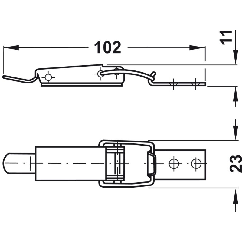Produktbild von Hebelverschluss Spannverschluss XXL – 3 Größen (120/180/270 Mm), Verzinkt, Einstellbare Spannkraft, Vibrationsfest – Für Industrie & Behälter
