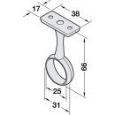 Häfele Mittel-Deckenträger Halterung vernickelt rund 25mm für Schrankrohre Schrankstangen Kleiderstangen