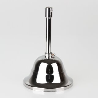 Lampen-Baldachin 90x61mm mit Pendelrohr und Zugentlaster Metall verchromt