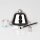 Lampen-Baldachin 90x61mm mit Pendelrohr und Zugentlaster Metall verchromt