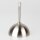 Lampen-Baldachin 50x100mm mit Pendelrohr und Zugentlaster Metall Edelstahl-Optik