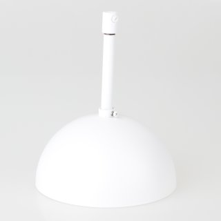 Lampen-Baldachin 120x62mm mit Pendelrohr und Zugentlaster Metall weiß