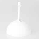 Lampen-Baldachin 120x62mm mit Pendelrohr und Zugentlaster Metall weiß