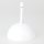 Lampen-Baldachin 120x62mm mit Pendelrohr und Zugentlaster Metall weiß