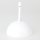 Lampen-Baldachin 120x62mm mit Pendelrohr und Zugentlaster Metall weiß