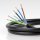 PVC-Lampenkabel Elektro-Kabel Stromkabel Rundkabel schwarz 5-adrig 5x0,75mm²