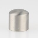 M10x1 Lampen Abschlussknopf Zierknopf 12x12mm zylindrisch Edelstahloptik für Lampen und Leuchtenbau