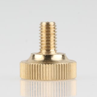 M6 Rändelschraube 18x18mm Messing roh