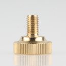 M6 Rändelschraube 18x18mm Messing roh