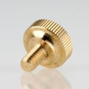 M6 Rändelschraube 18x18mm Messing roh