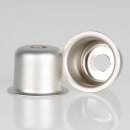 E14 Fassungshülse Zierhülse 27x30mm Metall Nickel matt