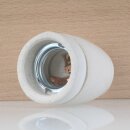 E27 Porzellanfassung 3-teilig glasiert mit R3/8 Zoll Innengewinde 250V/4A