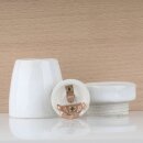 E27 Porzellanfassung 3-teilig glasiert mit R3/8 Zoll Innengewinde 250V/4A