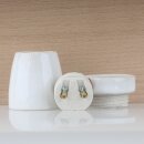 E27 Porzellanfassung 3-teilig glasiert mit R3/8 Zoll Innengewinde 250V/4A