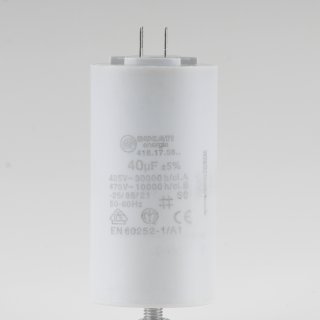 40uF 450V Anlaufkondensator Betriebskondensator Motorkondensator mit 6,3 mm Flachstecker