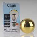 Sigor LED Filament Kopfspiegellampe gold 7W(=50W) 230V...