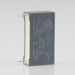 0.68uF 275V MKP-X2 Entstör-Kondensator 32,5x16,5mm Rastermaß 27,5mm