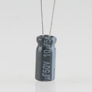 10uF 50V Elko Elektrolytkondensator Radial 105° 5x11mm Rastermaß 2mm