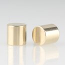 M5 Abschlussknopf Zierknopf 10x10mm zylindrisch Messing poliert für Lampen und Leuchtenbau