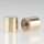 M5 Abschlussknopf Zierknopf 10x10mm zylindrisch Messing poliert für Lampen und Leuchtenbau