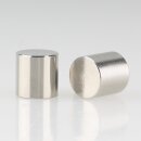 M5 Abschlussknopf Zierknopf 10x10mm zylindrisch Messing vernickelt für Lampen und Leuchtenbau