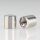 M5 Abschlussknopf Zierknopf 10x10mm zylindrisch Messing vernickelt für Lampen und Leuchtenbau