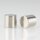 M5 Abschlussknopf Zierknopf 10x10mm zylindrisch Messing vernickelt für Lampen und Leuchtenbau