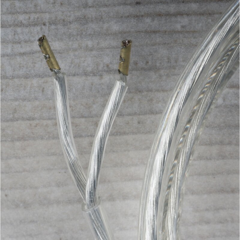 Pilikoll 2 Stücke 15 Metre 28AWG Transparent Schlauchleitung 2 Adriges