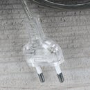 1.2 Meter Lampen-Anschlussleitung Flachkabel transparent...