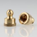 M10x1 Abschlussknopf Zierknopf 14x18mm Messing roh mit...