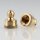 M10x1 Abschlussknopf Zierknopf 14x18mm Messing roh mit 1.9mm Loch für Lampen und Leuchtenbau