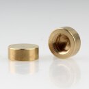 M10x1 Abschlussknopf Zierknopf 15x6mm Messing für...