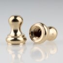 M10x1 Abschlussknopf Zierknopf 10x28mm Messing für...