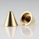 M10x1 Abschlussknopf Zierknopf 20x20mm Messing roh...