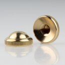 M10x1 Abschlussknopf Zierknopf 25x12mm Messing roh...