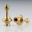 M10x1 Abschlussknopf Zierknopf 25x38mm Messing für...