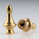 M10x1 Abschlussknopf Zierknopf 28x55mm Messing für...