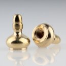 M10x1 Abschlussknopf Zierknopf 25x35mm Messing für...