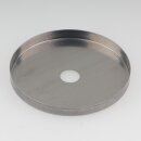 Abschluss-Scheibe Kaschierung 61x6mm Metall roh für Lampen und Leuchtenbau