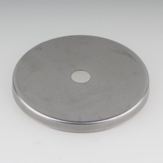 Lampen Abschluss-Scheibe Kaschierung Zierkappe 71x6mm Metall roh 10,2mm Mittelloch